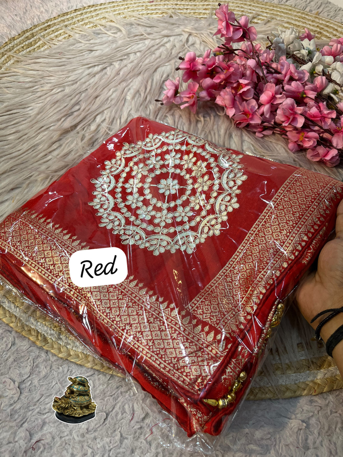 Beautiful Dola Viscose Weaving Rich Look Saree