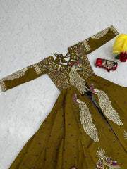 Festival Special Pure Vichitra Thread & Sequence Work Crop Top