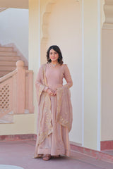 Beautiful Stunning Ensemble Fendy Chiffon Gown