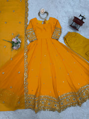 Trending Georgette Thread With Sequence Work Gown