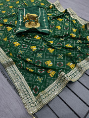 Wedding Special Beautiful Heavy Kolkata Blooming Silk Saree