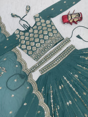 Beautiful Festival Georgette Sequence Work Lehenga Choli