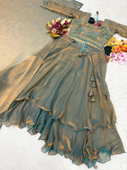 Stylish Space Silk Sequence & Embroidery Work Lehenga Choli