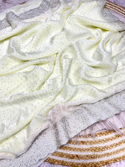 Beautiful Space Soft Silk Blooming With Zarkhan With Siroski Work Saree