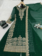 Festive Special Georgette Coding With Sequence Work Sharara Suit