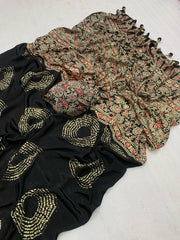 Beautiful Lagdi Pure Satin Silk Saree