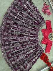 Bollywood Kiara Advani Designer Stylish Georgette Digital Printed Lehenga Choli