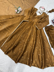 Party-wear Jimmy Choo Thread Work Gown