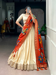 Festive Special Poly Kotha Printed Work Lehenga Choli