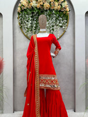 Beautiful Party-wear Georgette Sequence Work Sharara