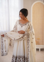 Elegant Embroidered Sequence Designer Anarkali Gown