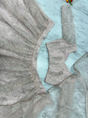 Beautiful Most Trending Premium Soft Organza Silk Embellished With Thread Embroidery Lehenga Choli