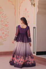 Beautiful Cosmos With Flower Printed Lehenga Choli
