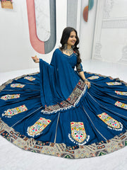 Navratri Special Pure Cotton Gamathi Work Lehenga Choli