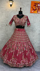 Engagement Special Twinkle Silk Coding Sequence Work Lehenga Choli