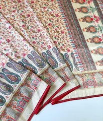 Beautiful Soft Silk Printed Work Saree