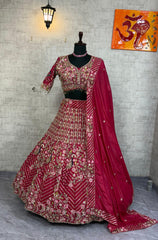 Engagement Special Twinkle Silk Coding Sequence Work Lehenga Choli