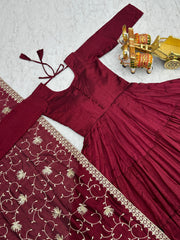 Trending Pure Vichitra Silk Gown