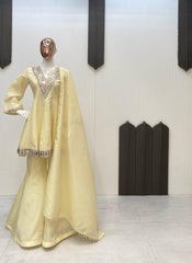 Festive Special Cosmos Mirror With Embroidery Work Sharara