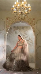 Bride's Reception Special Karishma Silk Embellished With Beautiful & Embroidery Work Lehenga Choli