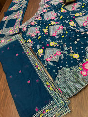 Beautiful Butterfly Net Sequence &  Embroidery Work Lehenga Choli