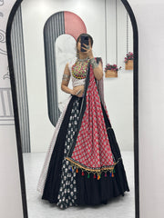Navratri Special Pure Cotton Gamathi Work Lehenga Choli