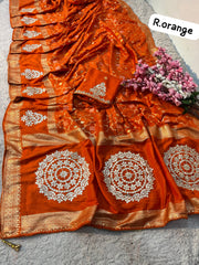 Beautiful Jaipuri Gota patti Work Saree
