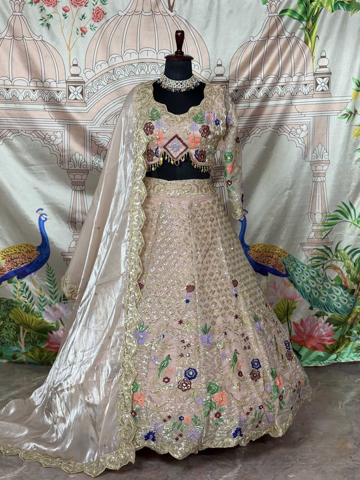 Trending Jimmy Choo Embroidery & Sequence Work Lehenga Choli