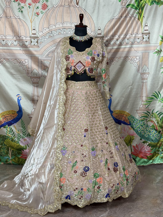 Trending Jimmy Choo Embroidery & Sequence Work Lehenga Choli