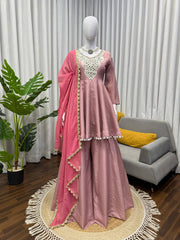 Ethnic Cosmos Silk Thread With Real Mirror Work Dress