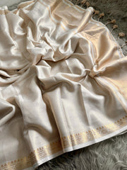 Traditional Stunning Kasavu Rich Zari Border Work Saree
