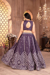 Bridal Special Georgette Embroidery & Sequence Work Lehenga Choli
