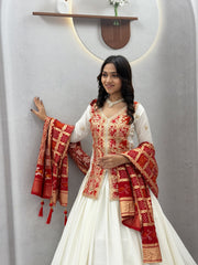 Festival Chinon Silk Embroidery Codding Sequence & Thread Work Lehenga Choli
