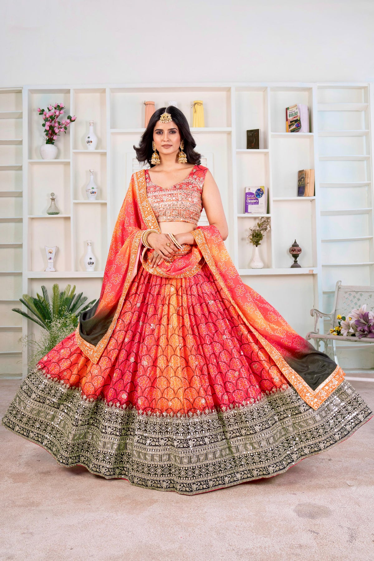 Trending Sunshine Printed Embroidered Lehenga Choli