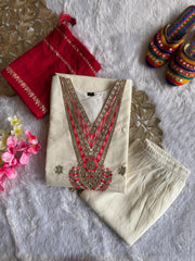Beautiful Roman Silk With Embroidery Sequence Work Dress