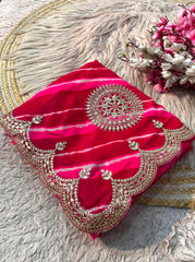 Beautiful Georgette Prisam Lehriya Designer Saree