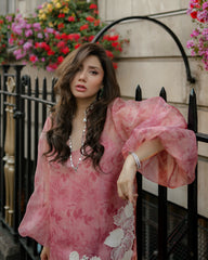Trendy Organza Silk Digital Printed With Real Mirror Work Top Pant With Shrug