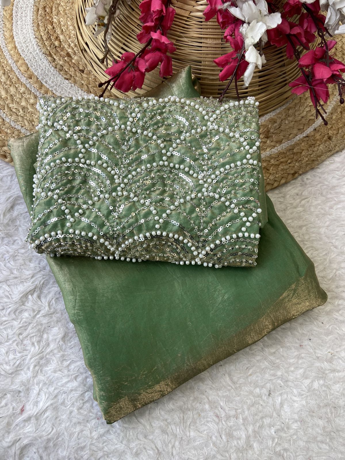Bollywood Style  Designer Brits Cut Dena Work Saree