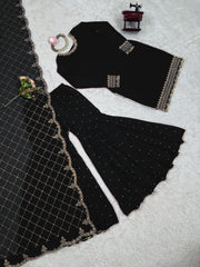 Elegant Georgette Sequence Work Salwar Suit