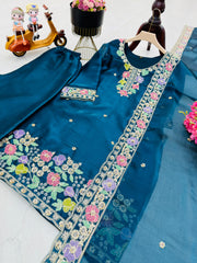 Party-wear Jimmy Choo Bits Embroidery Sequence Coding Sharara