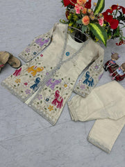 Beautiful Pure Tissue Simmer Silk Co-Ord Set