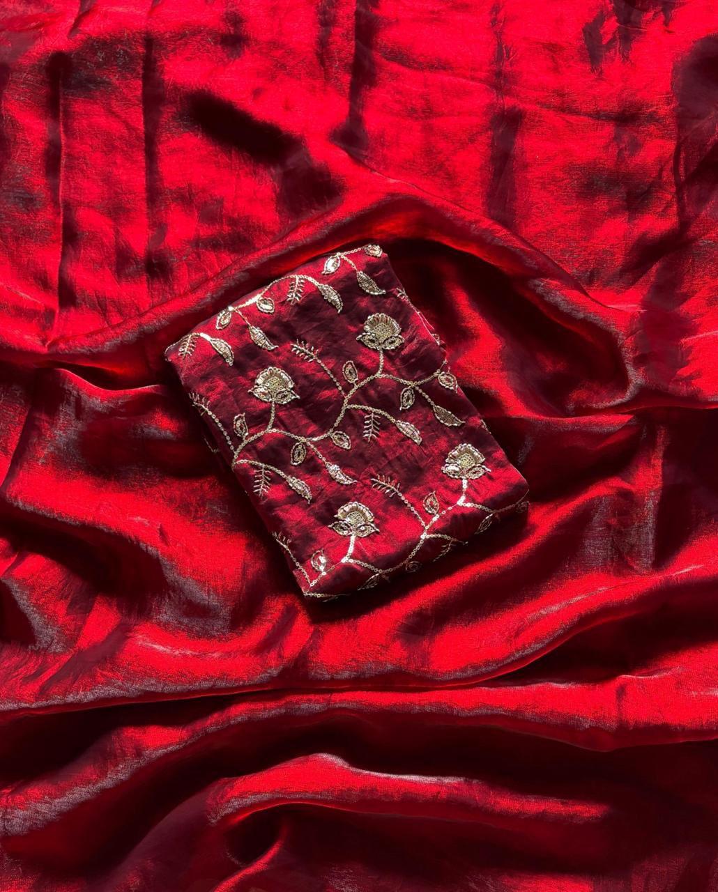 Party-wear Space Silk Designer Saree