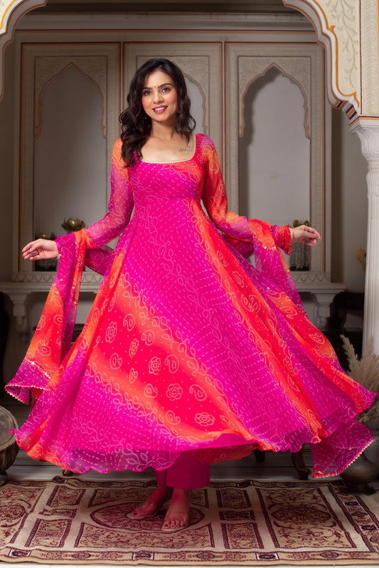Festive Special Georgette Digital Printed Gown