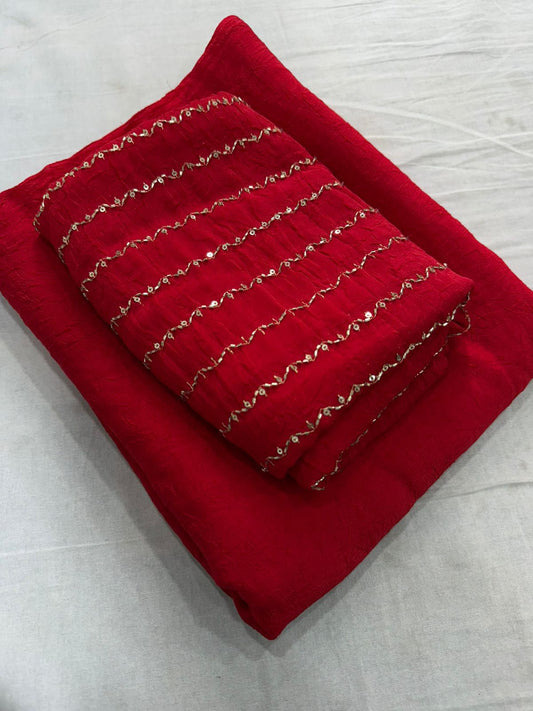 Beautiful Rangoli Crush Saree