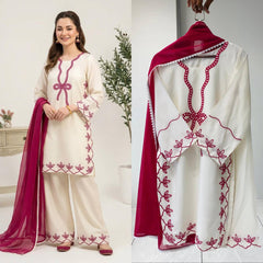Beautiful Rayon Embroidery Work Pakistani Suit