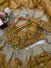 Wedding Special Elegance Redefined Fendy Chiffon Saree