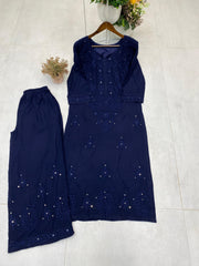 Beautiful Rayon Sequence & Embroidery Work Salwar Suit