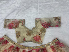Beautiful Taby Silk Printed Embroidery Sequins Work Lehenga Choli