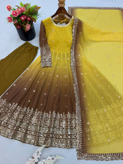 Festive Special Designer Sequence Embroidery Work Gown