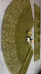 Beautiful Party-wear Butterfly  Net Embroidery & Sequins Work Lehenga Choli
